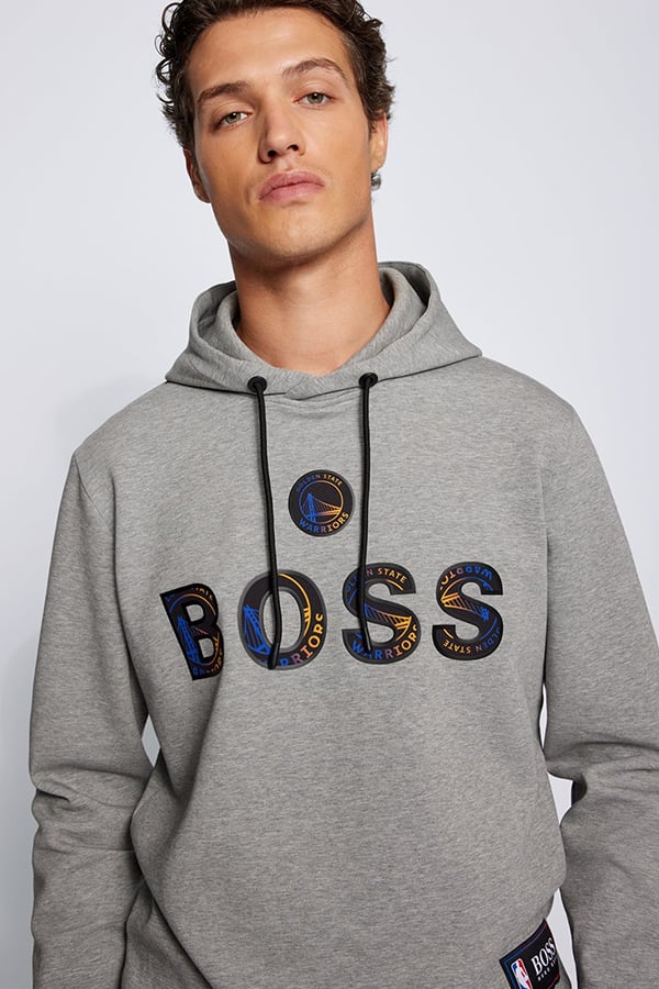 HOODIE BOSS X NBA - 042 ΓΚΡΙ